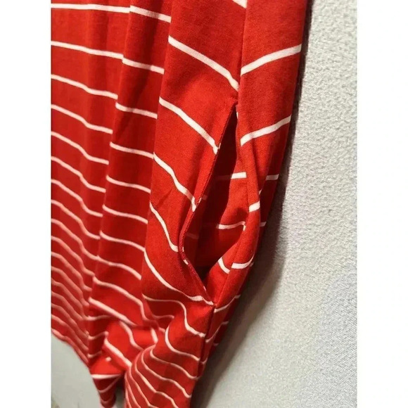 NWT LuLaRoe Size‎ XS Red And White Stripes Jessie Dress With Pockets - Picture 4 of 8